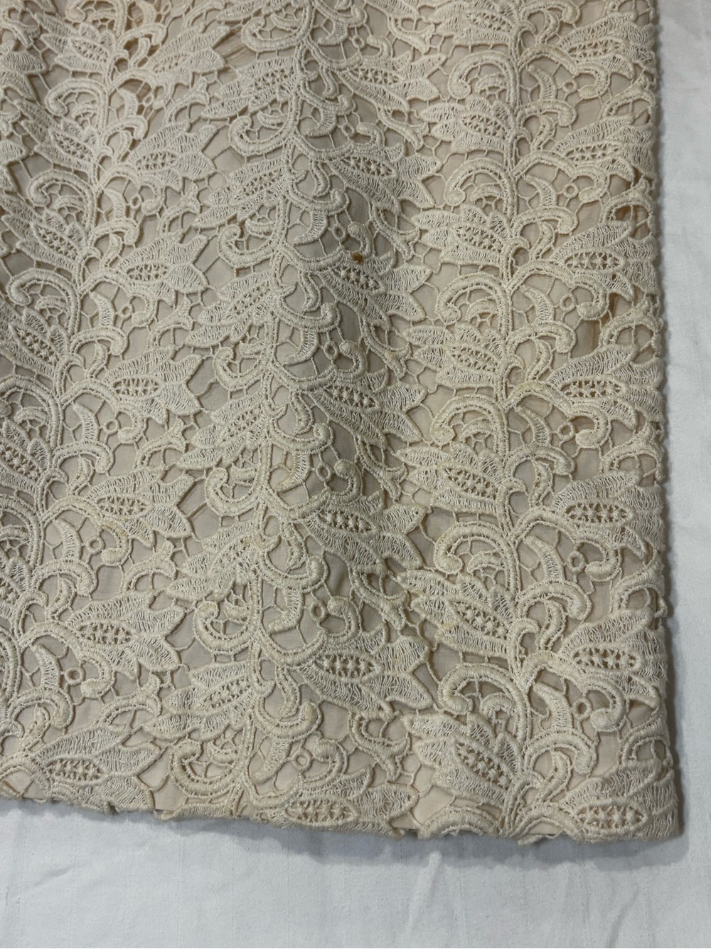 Talbots Cream Lace Shift Dress - Picture 2 of 6